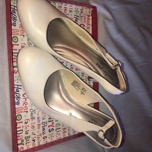 White Comfort Plus Heels.